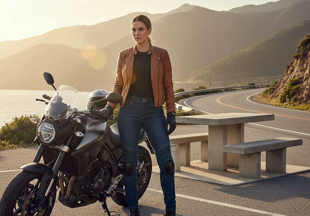 Pantaloni moto pentru femei: protecție și feminitate